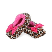MeMoi Spotted Leopard Girls Slippers Medium / Tan