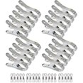 thumbnail image 1 of Pinzas grandes para ropa, 18 Uds., Clip para toalla de playa de acero inoxidable para toalla de playa, toallas, edredones, ropa, edredones, sábanas, alfombras, 12cm, 1 of 6