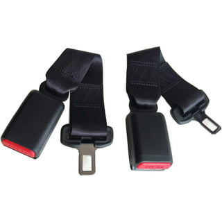 E4 Safety Certified Seat Belt Extension - Type Q, Black, 7 Inches