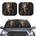 thumbnail image 2 of Fotbe Victorian Gentle Cat Juego de 2 Piezas de Parasoles para Parabrisas | Bloqueador Solar para Auto | Accesorios Plegables para Protección Solar Interior-Medium, 2 of 6