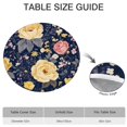 thumbnail image 6 of Pioneer Flower Floral Print Pattern Round Fitted Tablecloth with Elastic Edge,Dining Table Cover Waterproof,Outdoor Round Tablecloth for Camping,Dining,Indoor and Outdoor, 6 of 7