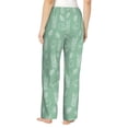 thumbnail image 3 of Naloa Tropical Pineapple Print Women’s Ultra-Soft Comfy Pajama Lounge Pants with Pockets & Drawstring, 3 of 8