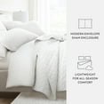 thumbnail image 2 of Noble Linens 3-Piece White Diamond Quilt Set, Full/Queen, 2 of 9