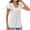 White, variant on Lumivie Womens Tops Summer Sexy Dressy Tshirts Shirts For Women Fitted Women Blouses Dressy Work Womens T Shirts Loose Fit Cotton V-Neck