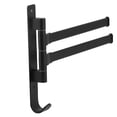 thumbnail image 3 of Laundry Drying Rack, Wall Mounted Aluminum Material Matte Black Finish Towel Hook Retractable  for Bathroom, 3 of 8