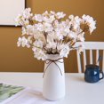 thumbnail image 2 of 8Pcs Artificial Peach Blossom Stem Realistic Faux Flower Bundle Spring Floral Photo Props Wedding Home Garden Decoration, White, 2 of 8