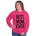 thumbnail image 4 of Best Mom Ever Mama Mors Day Relative Women Plus Size Crewneck Sweatshirt Brisco Brands 3X, 4 of 5
