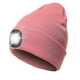 thumbnail image 1 of Gorro de punto con luz LED, recargable por USB, 4 luces LED, unisex, cálido, para invierno, con linterna, 1 of 5