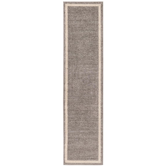 Unique Loom Del Mar Collection Area Rug - Maria (2' 7" x 10' Runner Gray/Ivory)