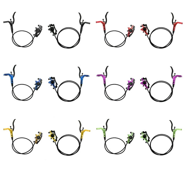 Maoww Ensemble de Freins de Vélo Pièces d'Arrêt de Roue Accessoires de Bicyclettes Accessoire Universel Kit de Freinage à Disque Remplacement Rouge Frein Arrière Droit