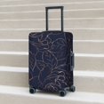 thumbnail image 6 of Susaid Navy Dark Blue Print Elastic Washable Suitcase Cover with Hidden Zipper, Fits 18-32 Inch Luggage for Protection During Travel-Small, 6 of 7