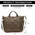 thumbnail image 4 of LHSHID Quilted Tote Bag Soft Trendy Puffer Tote Bag Light Winter Down Padding Designer Crossbody Bag Shoulder Handbags, 4 of 7