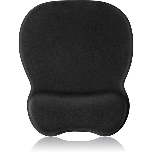 Tapis de Souris avec Repose-Poignet Gel, Tapis Souris Ergonomique Taille L 250x210 mm - Surface Micro Tissée Lavable - Fond Antidérapant en Silicone Collant - pour Gaming, Maison et Bureau, Noir, kuea esquí esquí Gafas de esquí