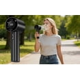thumbnail image 4 of Rewenti High-Speed Portable Handheld Fan with Digital Battery Display, Usb Rechargeable Mini Fan with Adjustable Speed for Travel Commute Outdoor, 4 of 5