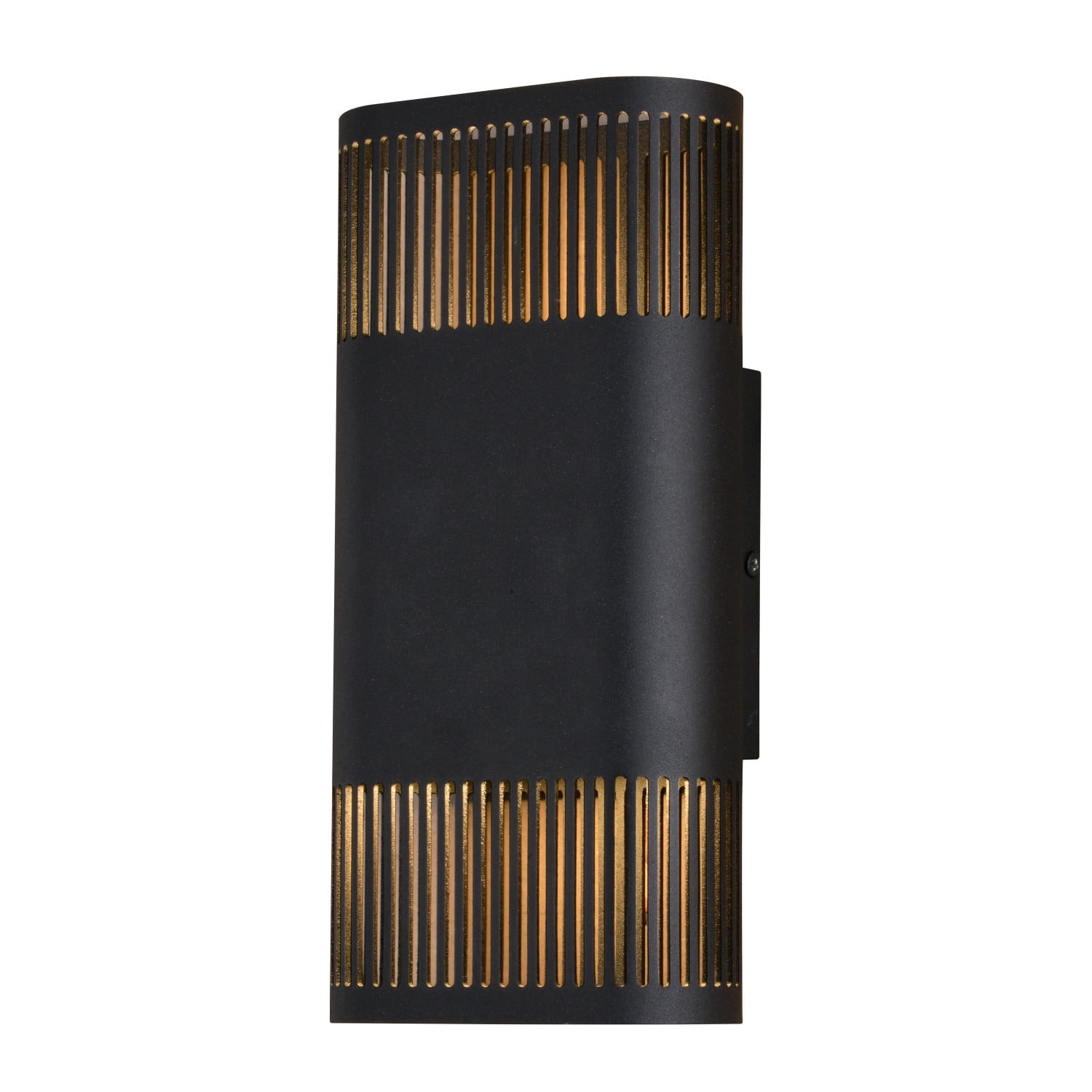 Skyline Aluminum 2 Light Integrated LED Textured Black Contemporary Outdoor Wall Sconce