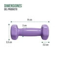 thumbnail image 2 of Set Mancuernas Vinílicas 3 Pares De 2,4, 6 Lb Tayga Con Rack Color Negro, 2 of 5