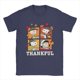 thumbnail image 1 of Camiseta de Snoopy Charlie Brown Lucy Thankful Thanksgiving Day para hombre, 100 % algodón, cuello redondo, manga corta, ropa de talla grande, 1 of 5