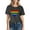 A916 Black, variant on Womens Plus Size Pride Heart T-Shirt with Rainbow Flag Print, Knotted Hem Style, Unisex Fit for LGBTQ+ Awareness and Celebration Events