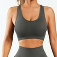 thumbnail image 4 of Women's Sports Bra Seamless Support Bras Fitness Running Shockproof Yoga Tank Top No Steel Ring Sports Bra, 4 of 5