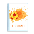 thumbnail image 1 of Protecteurs de Feuilles de Sport Football soccer orange Classeur de Portfolio, 1 of 3
