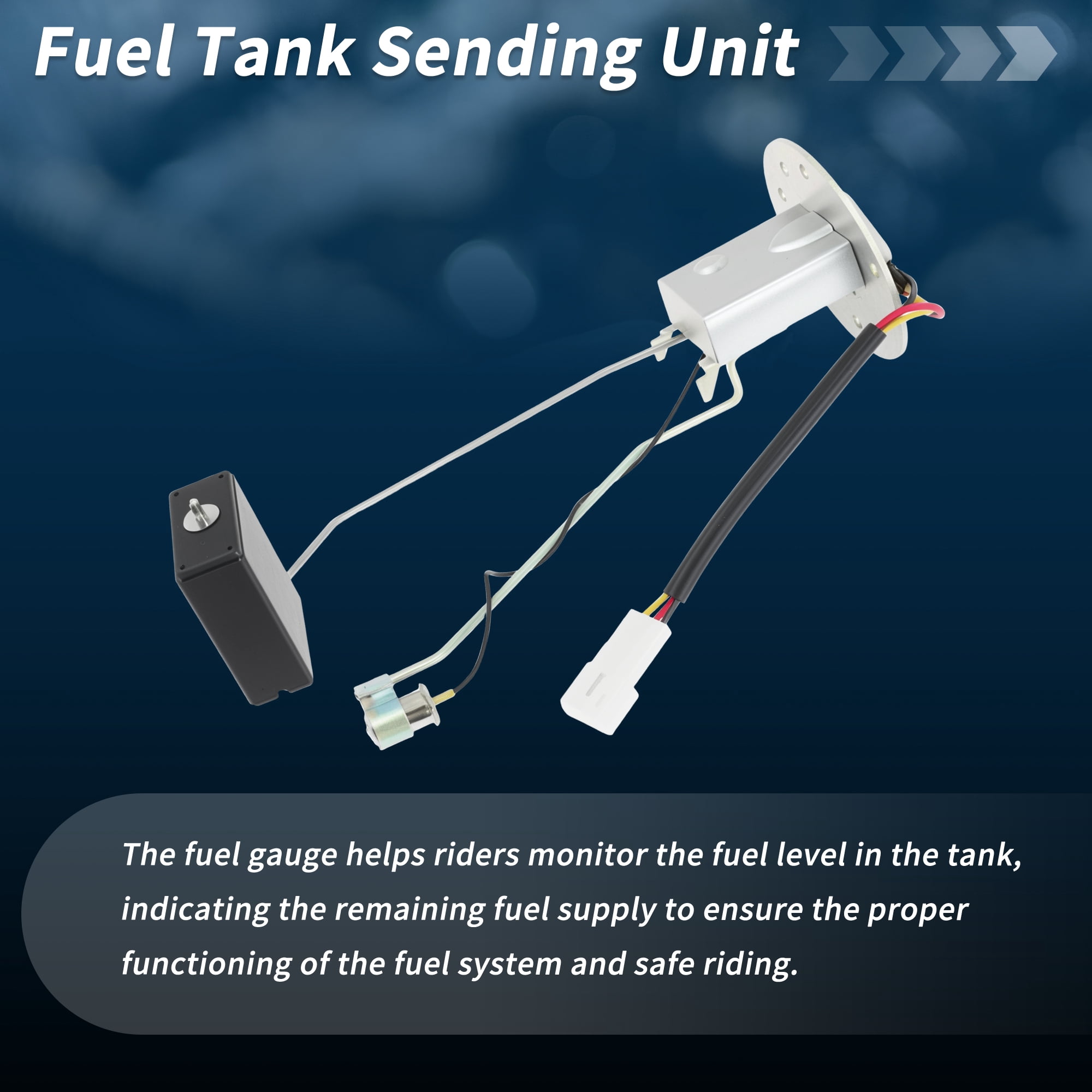 Unique Bargains 8332019715 Fuel Tank Sending Unit for Harley Davidson