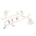thumbnail image 3 of Chaîne de Rangement pour Peluches Suspendue, Forte Capacité de Charge Crochet en Acier Inoxydable Support Multifonctionnel pour Jouets en Peluche pour Chambre d'Enfants Beige, Jaune, 3 of 8