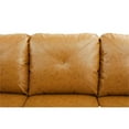thumbnail image 4 of Starhome L Shaped Ginger Couch with Ottoman(Pillows Included) Microfiber, 4 of 9