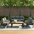 thumbnail image 6 of LayinSun Outdoor Aluminum Furniture Set with Coffee Table, Modern Patio Conversation Sets for Porch, Backyard, 6 of 9