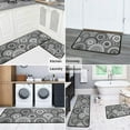 thumbnail image 4 of Boho Kitchen Mats for Floor Set of 2,Anti Fatigue Mats for Kitchen Floor, Comfort Standing Bohemian Kitchen Rugs and Mat, Non-Slip Cushioned Anti Fatigue Rug,17"x47"+17"x30", 4 of 7