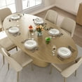 thumbnail image 2 of MAYEERTY 72"x37" Oval Dining Table Indoor Wood Kitchen Table for 6, Natural, 2 of 5
