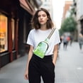 thumbnail image 7 of Stylish Leather Crossbody Bag 8.46x5.9x2.16In Easy To Carry Multi-Purpose Travel Hiking Shopping Fashion Bag Beautiful White Dandelions, 7 of 7
