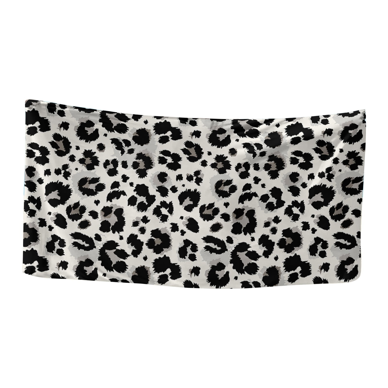 Moocorvic Microfiber Beach Towels Oversized Clearance, Black Spotted Print Pool Towels Quick Dry
