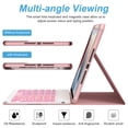 thumbnail image 4 of Funda con teclado para iPad 9ª generación de 10,2 pulgadas con panel táctil, color rosa, 4 of 7
