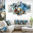 thumbnail image 3 of Designart 'Motorcycle Headlight Watercolor ' Contemporary Canvas Art Print, 3 of 3