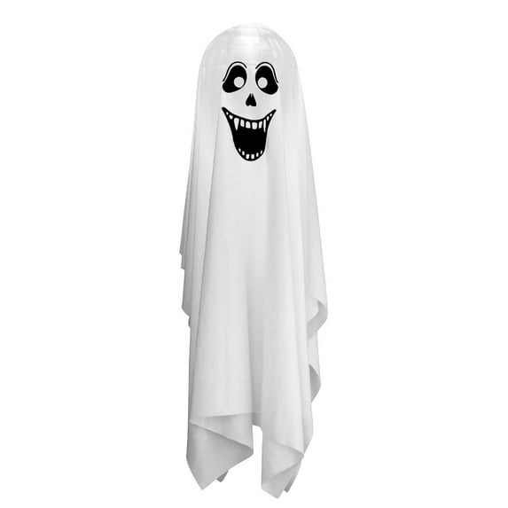 OAVQHLG3B Halloween Party Scene Decoration Ghost Chandelier Ghost Festival Thriller Scream Props LED Lights