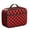 Red and Black, variant on Black and White Checkered Pattern Insulated Lunch Bag Teens,Bento School Lunch Bag for Teens for Work,Picnic or Travel 10.6x7.7x4.3 Inches,12 Can Capacity