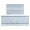 Blue Striped Geometric, variant on Boho Black and White Ethnic Pattern Kitchen Rugs Sets Of 2,Anti Fatigue Kitchen Mat Rugs Non Slip Washable,Decorative Kitchen Floor Mats for Kitchen,Sink,Laundry,17"x30" 17"x47"