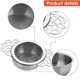 thumbnail image 3 of Coladores de té, 2 piezas, coladores de té pequeños de malla fina con tazón, infusores de té suelto de acero inoxidable, filtro de té con extensor de doble ala para té suelto, 3 of 7