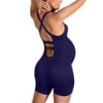 thumbnail image 6 of Taqqpue Women' s Maternity Bodysuit Sleeveless Shorts Jumpsuit Square Neck Tank Top for Pregnancy Workout Romper Pregnancy Yoga Ribbed One Piece Seamless Tank Top Jumpsuit S-XL, 6 of 6