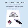 thumbnail image 2 of Bolígrafo para tatuajes Bolígrafo para tatuajes de una sola aguja Bolígrafo para tatuajes de color Herramientas para tatuajes, 2 of 6