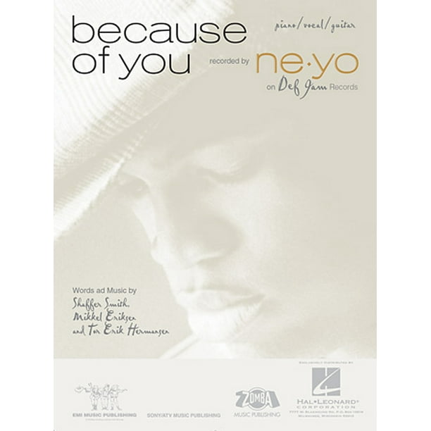 Because Of You Ne Yo Piano Vocal Sheet Music Songbook Walmart Com Walmart Com Because Of You Ne Yo Piano Vocal Sheet Music Songbook Walmart Com Walmart Com