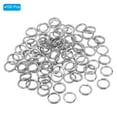 thumbnail image 3 of Unique Bargains , 0.63 x 0.47' Fishing Split Rings Fishing Swivel Stainless Steel Rings with Double Flattened Connectors,100 PACK, 3 of 6
