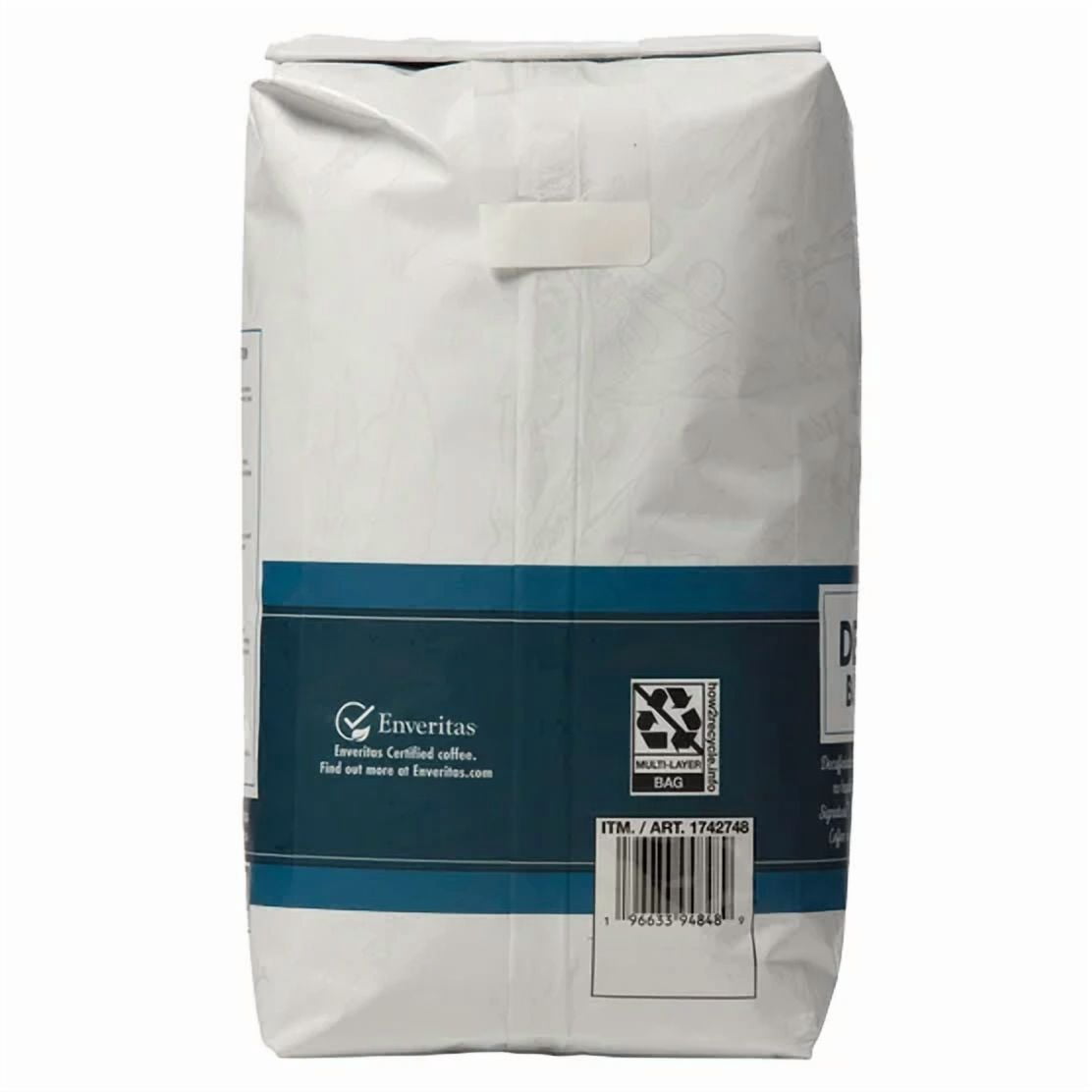 2 Packs Decaf House Blend Whole Bean Coffee Medium Roast 2.5 lbs Each