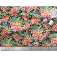 thumbnail image 3 of Soimoi Black Cotton Duck Fabric Plumeria & Floral Fabric Prints By Yard 44 Inch Wide, 3 of 3