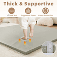 thumbnail image 4 of Teler Leather Baby Play Mat, 1.3" Thick Leather Crawling Mat, Cushioned & Waterproof Soft Playmat for Toddlers, Infants, 50" x 50", Gray, 4 of 10