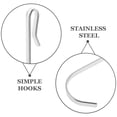 thumbnail image 4 of Silver Stainless Steel Hooks for Hanging Utensils Clothes and Decorative Items 20 Pieces, 4 of 6
