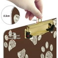 thumbnail image 4 of FMSHPON Rainbow Dog Paw Print Watercolor Clipboard Hardboard Wood Nursing Clip Board and Pull for Standard A4 Letter 13x9 inches, 4 of 8