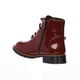 thumbnail image 4 of Botas Para Niñas Charol Vino Hebilla Moda Casual Cómoda rojo 23 Incógnita 031B1M, 4 of 5