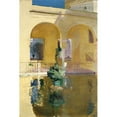 thumbnail image 2 of Joaquín Sorolla 17x24 Black Ornate Framed Double Matted Museum Art Print Titled: Charles V Pond, Alcazar, Seville (1910), 2 of 5
