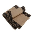 thumbnail image 2 of Gymnture christmas Christmas Burlap Table Runner 275x30cm for Wedding Party Table Decoration, 2 of 11